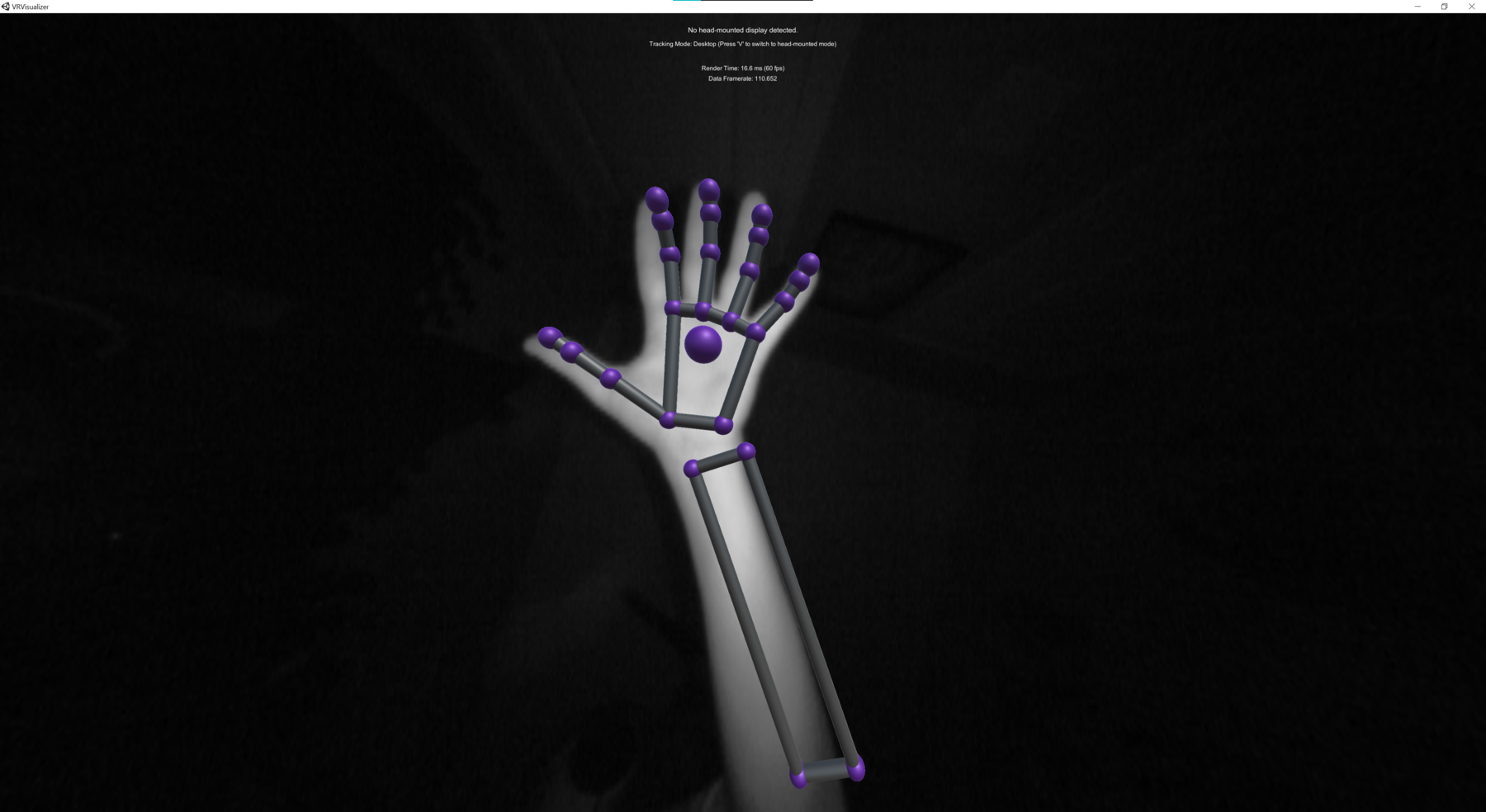Leap Motion hand tracking test for Project Projection interaction workflow